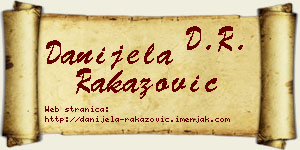 Danijela Rakazović vizit kartica